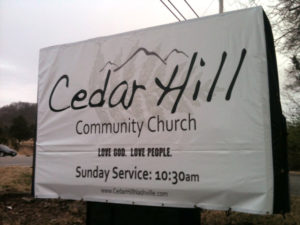 Cedar Hill - Sign Cover