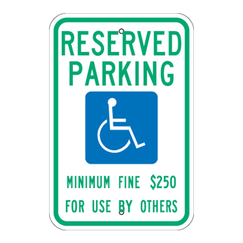 Reserved Parking, Handicap Symbol Sign (Nevada) – Sign Covers