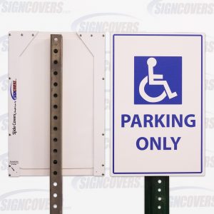 "Handicapped Parking Only" Parking Sign Slide Cover