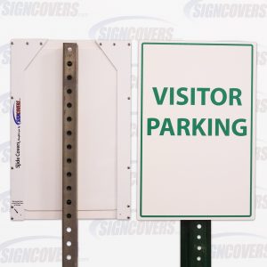 "Visitor Parking" Parking Sign Slide Cover