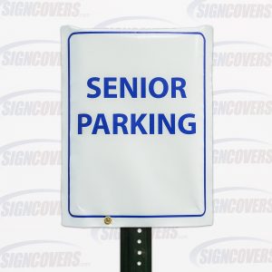 "Senior Parking" Parking Sign Slip Cover