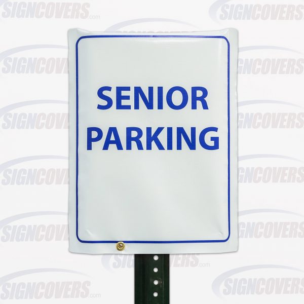 "Senior Parking" Parking Sign Slip Cover