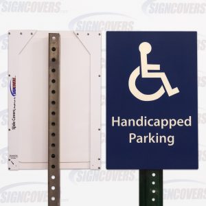 Handicapped Parking with Symbol Parking Sign Slide Cover