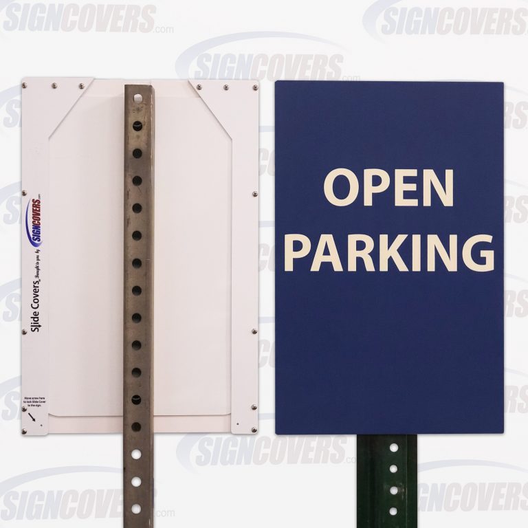 "Open Parking" Parking Sign Slip Cover – Sign Covers