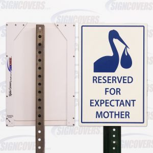"Reserved for Expectant Mother" Parking Sign Slide Cover