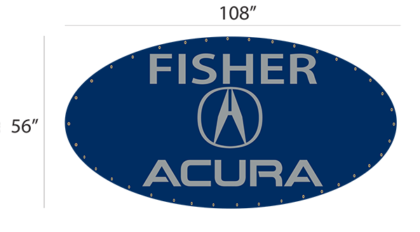 Fisher Acura Custom Sign Example