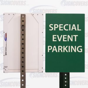 Green Special Event Parking Sign Slide Cover