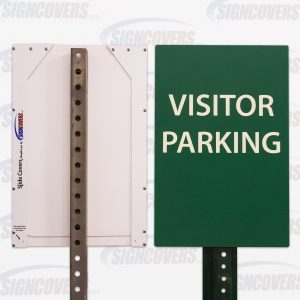 Green Visitor Parking Sign Slide Cover