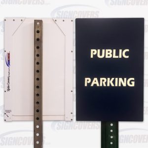 "Public Parking" Parking Sign Slide Cover