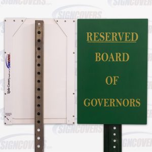 "Reserved Board of Governors" Parking Sign Slide Cover