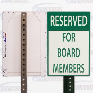 "Reserved for Board Members" Parking Sign Slide Cover