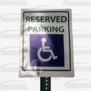 "Reserved Handicap Parking" Parking Sign Slip Cover