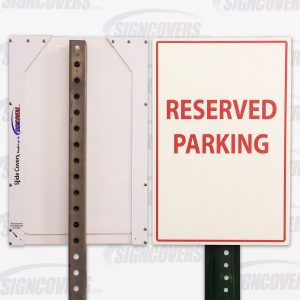 "Reserved Parking" Parking Sign Slide Cover