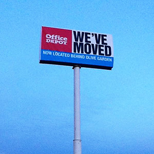 Sign Covers High Rise Office Depot