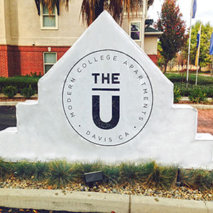 Sign Covers Monument The U