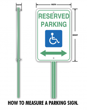 Non-Standard Sized Parking Signs – Sign Covers